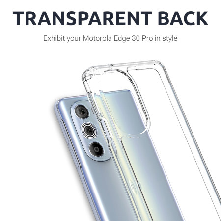 Olixar Exoshield Clear Bumper Case - For Motorola Edge 30 Pro