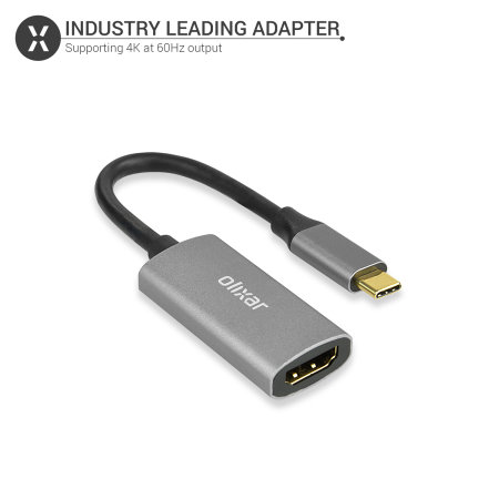Olixar USB-C To HDMI 4K 60Hz TV and Monitor Adapter - For iPad Pro 12.9" 2020 4th Gen