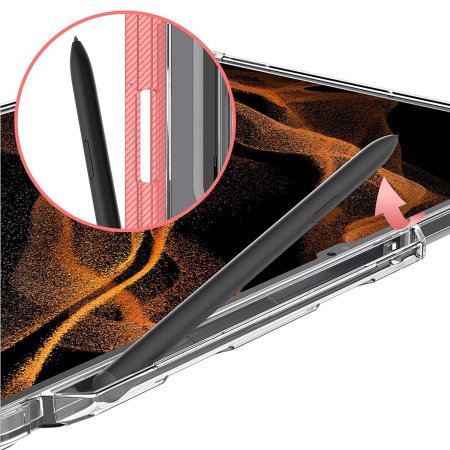 Araree Clear Stand Case With S Pen Holder - For Samsung Galaxy Tab S8 Ultra