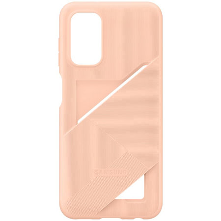 Official Samsung Card Slot Peach Cover Case - For Samsung Galaxy A13 4G