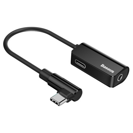 Baseus USB-C To USB-C & 3.5mm Audio Adapter - Black