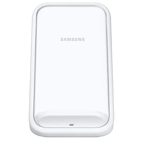 Official Samsung White Fast Wireless Charger Stand With EU Plug 15W - For Samsung Galaxy S22