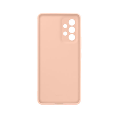 Official Samsung Peach Silicone Cover Case - For Samsung Galaxy A53 5G