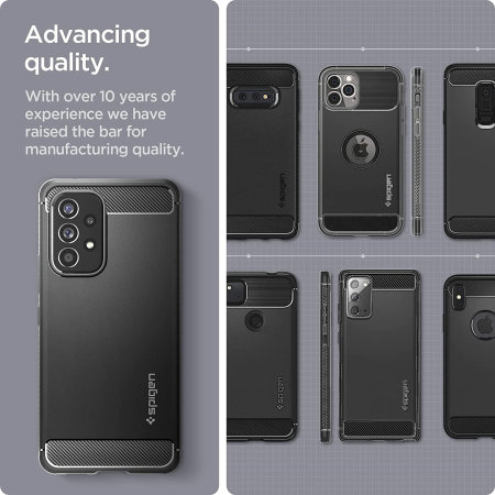 Spigen Rugged Armor Matte Black Case - For Samsung Galaxy A53 5G