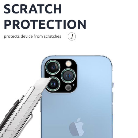 Olixar Metal And Tempered Glass Alpine Green Camera Protector -  For iPhone 13 Pro