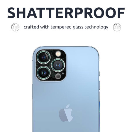 Olixar Metal And Tempered Glass Alpine Green Camera Protector -  For iPhone 13 Pro
