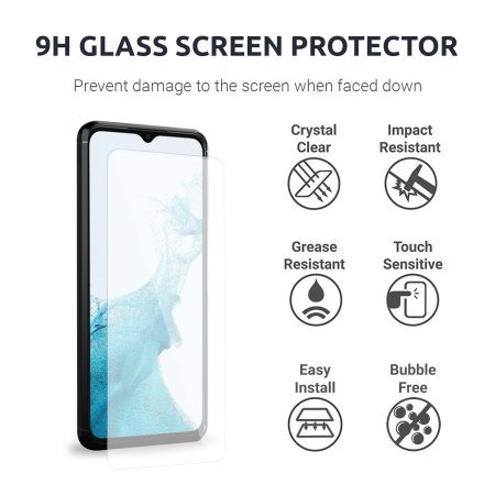 Olixar Sentinel Black Case And Glass Screen Protector - For Samsung Galaxy A23 4G