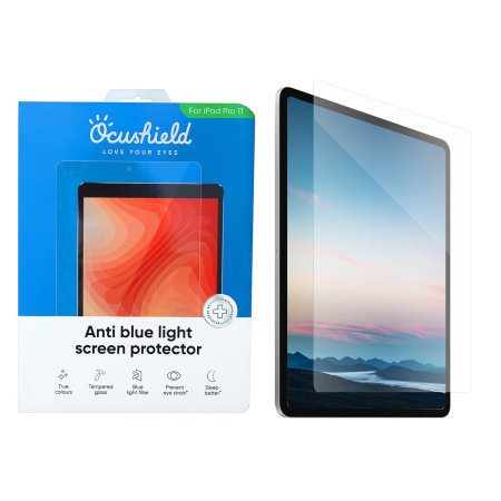 Ocushield Anti-Blue Light Tempered Glass Screen Protector - For iPad Pro 11" 2018 1st Gen.
