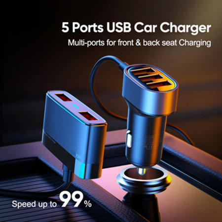 6.2A QC 3.0 Fast Charge Dual USB Car Charger Quick Charging for iPhone Samsung 