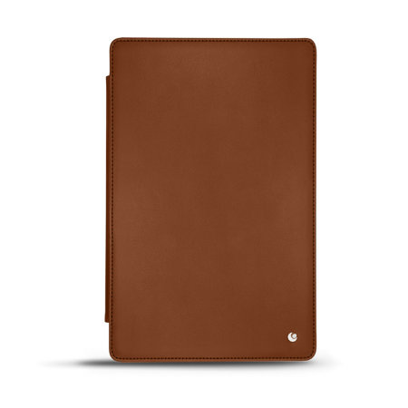 Noreve Brown Leather Case With Stand - For Samsung Galaxy Tab S8 Ultra