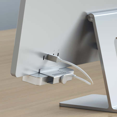 Site lijn zout Carry Satechi Aluminium USB-C Hub With Clamp - For iMac Pro