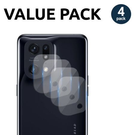 Tempered Glass Camera Protector 4 Pack - For Oppo Find X5 Pro