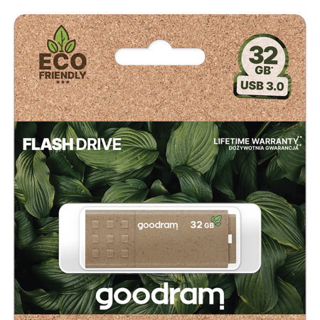 Goodram 32GB Pendrive Eco-Friendly Brown USB 3.0 Flash Drive
