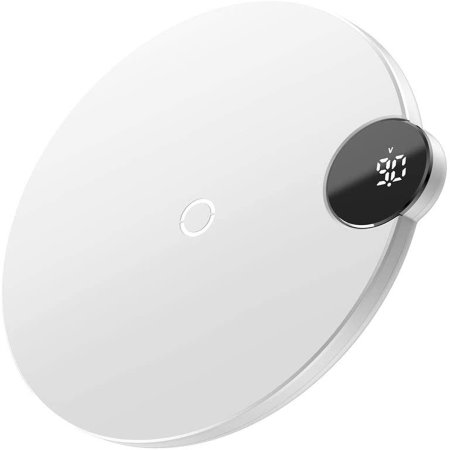 Baseus 15W White Wireless Charging Pad with Digital LED Display