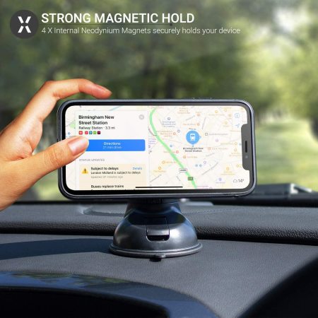 Olixar Magnetic Windscreen and Dashboard Mount Car Phone Holder - For iPhone 13 Pro Max