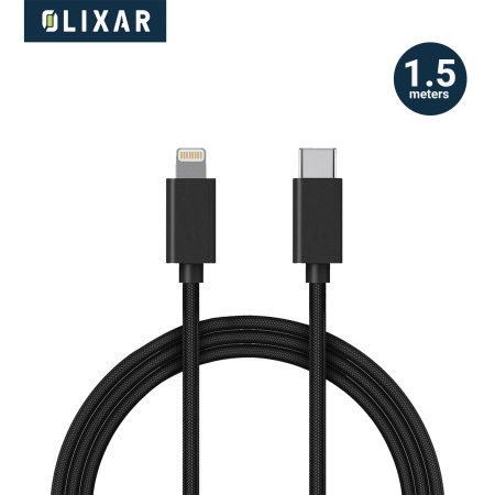 Olixar Black 20W USB-C Fast Charger and 1.5M USB-C Cable - For Sony Xperia 1 IV