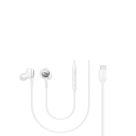 Official Samsung Tuned by AKG USB-C Wired Earphones with Microphone - White