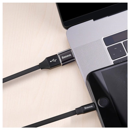Baseus USB To USB-C Adapter - Black