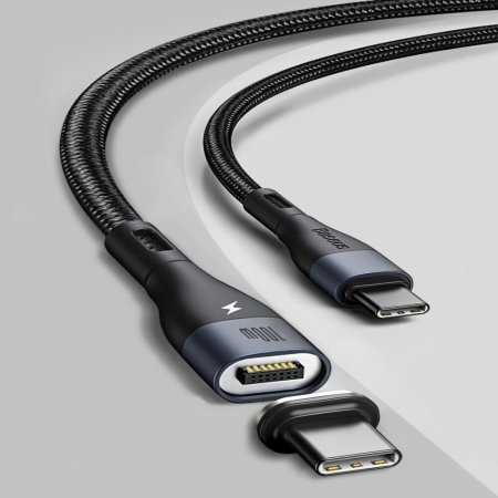 Baseus Fast Charging 100W Magnetic USB-C To USB-C Cable - 1.5m - Black