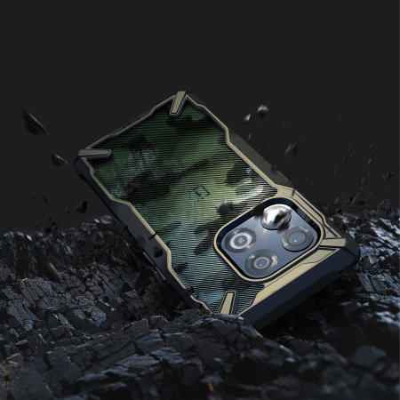 Ringke Fusion X Camo Black Tough Case - For OnePlus 10 Pro 5G