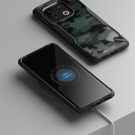 Ringke Fusion X Camo Black Tough Case - For OnePlus 10 Pro 5G