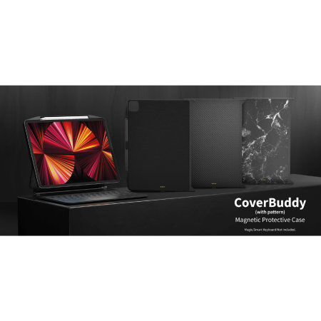 SwitchEasy Black Leather CoverBuddy Case 2.0 - For iPad Pro 12.9" 2021 / 2022