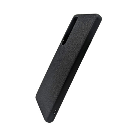 Olixar Premium Black Fabric Slim Case - For Sony Xperia 1 IV