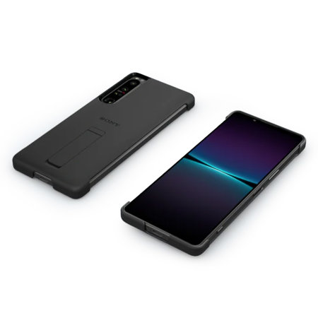 Official Sony Style Cover With Stand Black Case - For Sony Xperia 1 IV