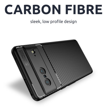Olixar Black Carbon Fibre Case - For Google Pixel 7