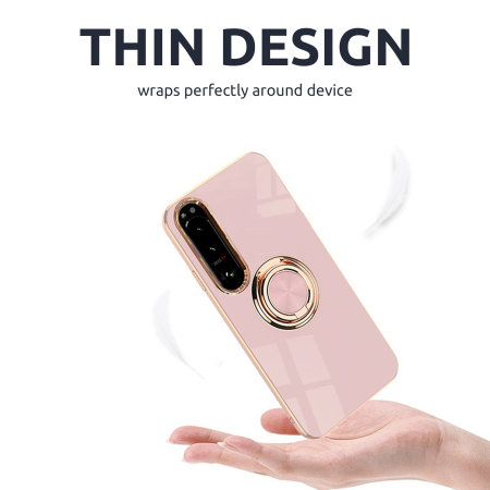 Olixar Pink Magnetic Ring Stand Case - For Sony Xperia 10 IV
