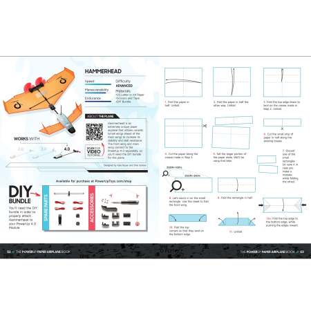 PowerUp Paper Airplane Illustrated Companion How-To Guidebook