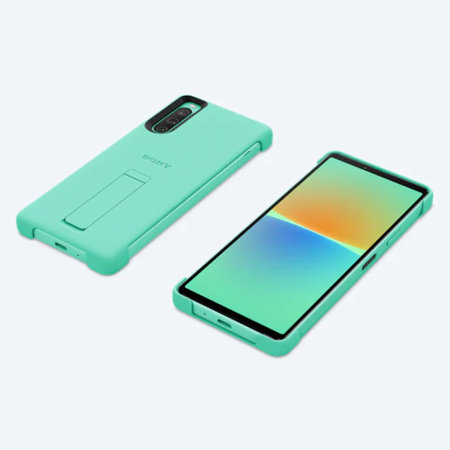 Official Sony Style Cover Protective Stand Green Case - For Sony Xperia 10 IV