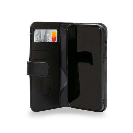 Decoded Black Detachable Leather Wallet Case - For iPhone 13 Pro