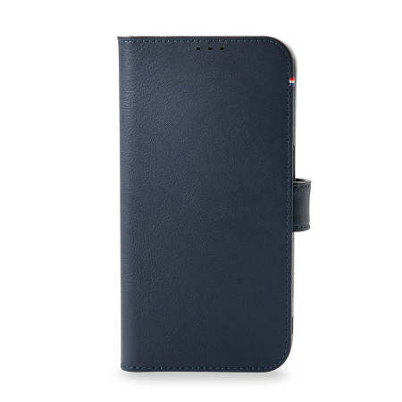 Decoded Navy Blue Detachable Leather Wallet Case - For iPhone 13 Pro Max