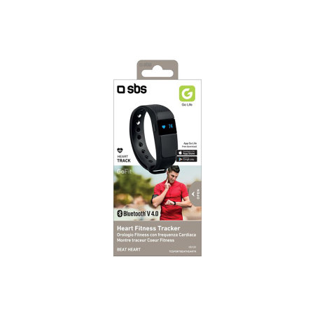 SBS Heart Rate And Fitness Activity Tracker - Black