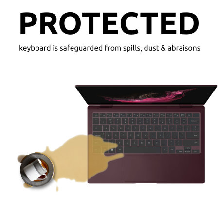 Olixar Clear Silicone Keyboard Protector - For Samsung Galaxy Book 2 Pro
