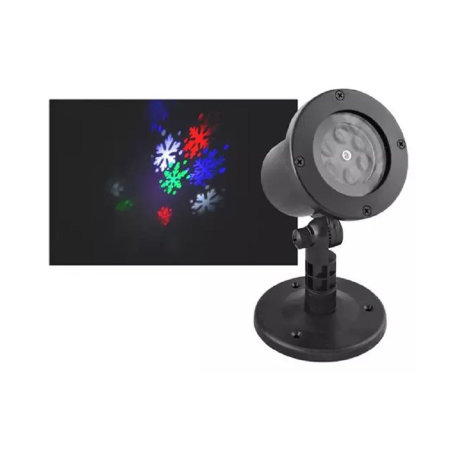 LTC Colourful Snowflakes Garden and Home Projector With 2 Removable Stands
