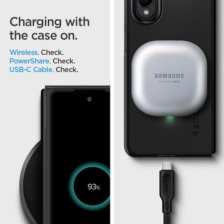 Spigen Airskin Black Tough Case - For Samsung Galaxy Z Fold 3