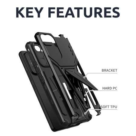 Olixar Black Tough Stand Case - For Samsung Galaxy A53