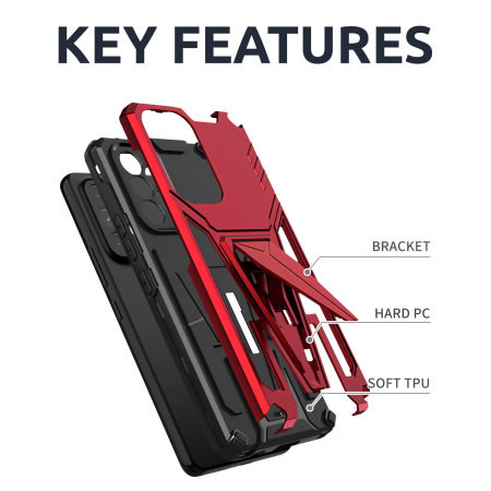 Olixar Red Tough Stand Case - For Samsung Galaxy A53