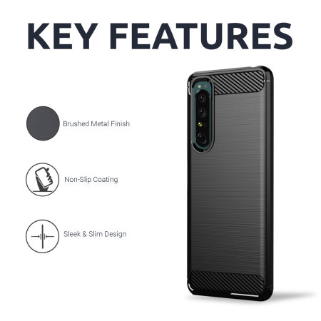 Olixar Sentinel Black Case And Glass Screen Protector - For Sony Xperia 1 IV