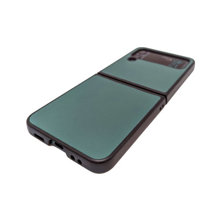 Olixar Green Carbon Fibre Case - For Samsung Galaxy Z Flip4