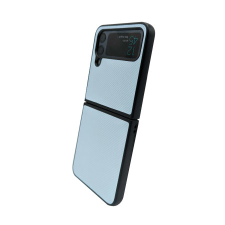 Olixar Blue Carbon Fibre Case - For Samsung Galaxy Z Flip4