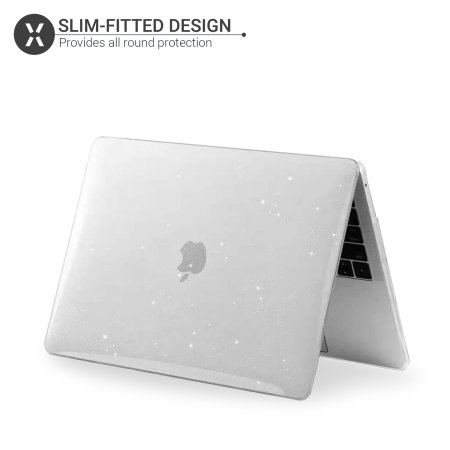Olixar ToughGuard Protective Silver Glitter Case - For MacBook Pro 2022 M2 Chip