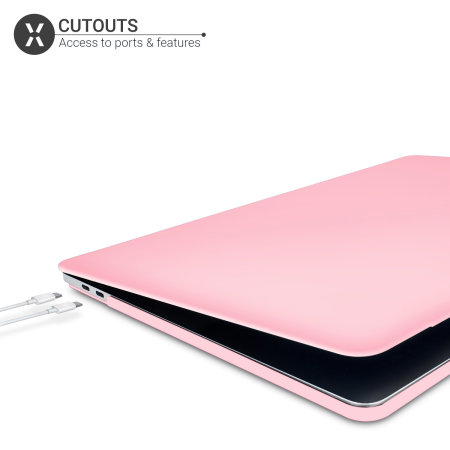Olixar Tough Protective Solid Pink Case - For MacBook Pro 2022 M2 Chip