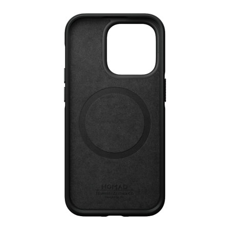 Nomad Horween Leather Black Protective Case - For iPhone 14 Pro