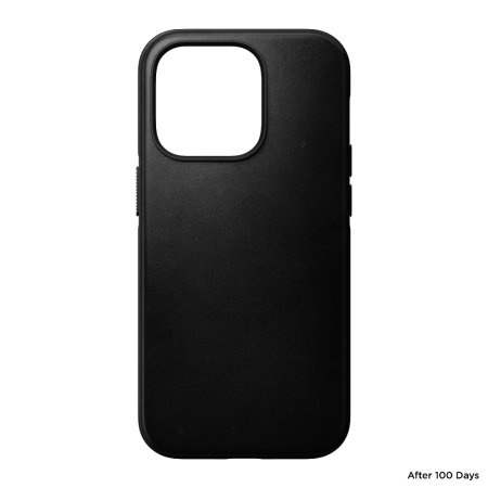 Nomad Horween Leather Black Protective Case - For iPhone 14 Pro