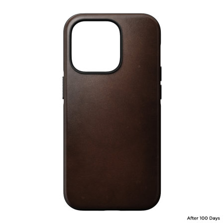 Nomad Horween Leather Rustic Brown Protective Case - For iPhone 14 Pro