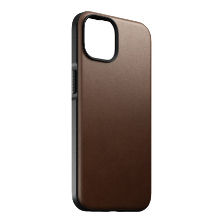 Nomad Leather Modern Rustic Brown Protective Case - For iPhone 14
