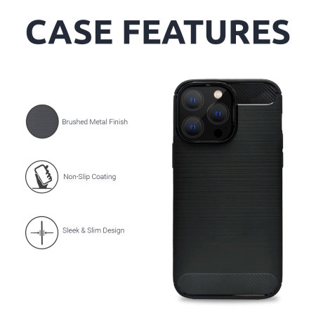 Olixar Sentinel Black Case And Glass Screen Protector - For iPhone 14 Pro